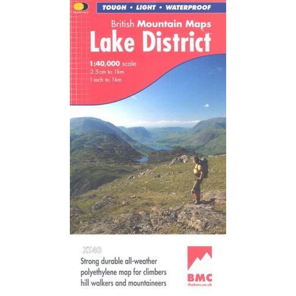 Harvey Lake District Mountain Map