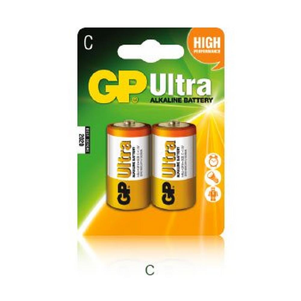 Gp Batteries Ultra Alkaline C Batteries 2 Pack