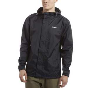 Men's Packable Waterproof Jacket - Black