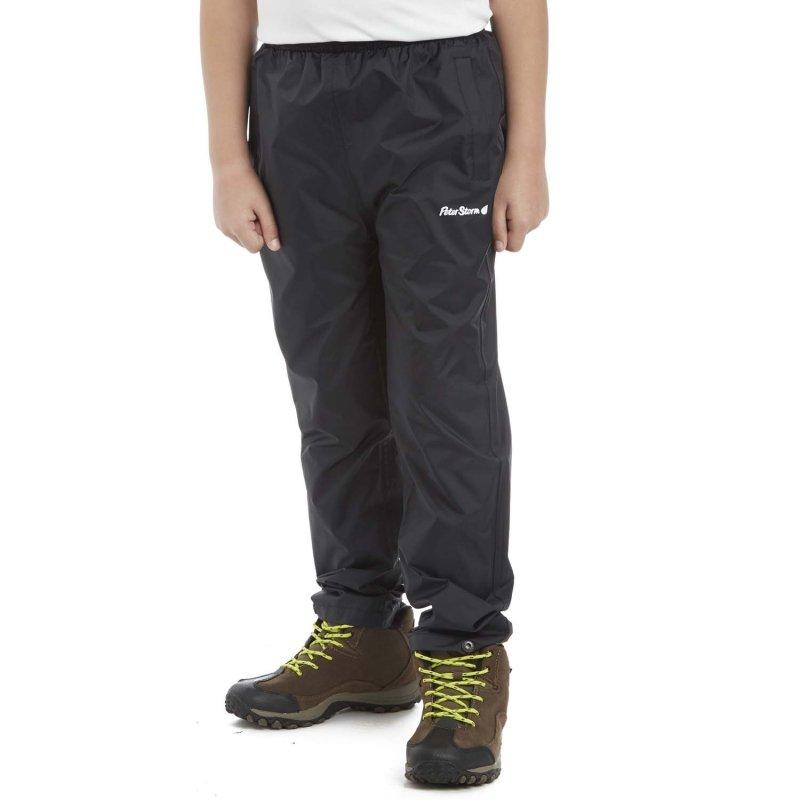 Kid's Packable Waterproof Pant - Black