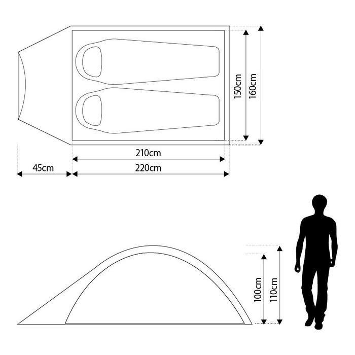 Eurohike tamar hotsell 2 man tent