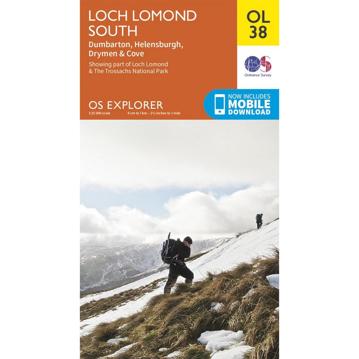 Ordnance Survey OS Explorer Map OL38 Loch Lomond South