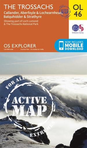  Explorer OL46 Active Map The Trossachs