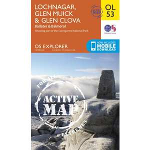 Lochnagar, Glen Muick & Glen Clova Map