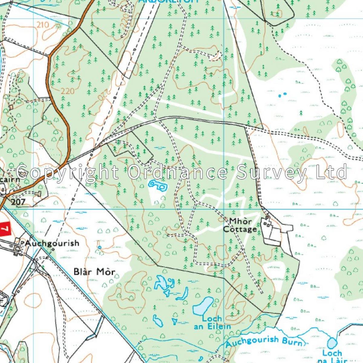 Ordnance Survey OS Explorer ACTIVE Map OL57 Cairn Gorm & Aviemore Laminated