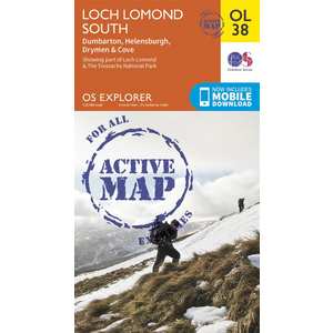 OS Explorer ACTIVE Map OL38 Loch Lomond