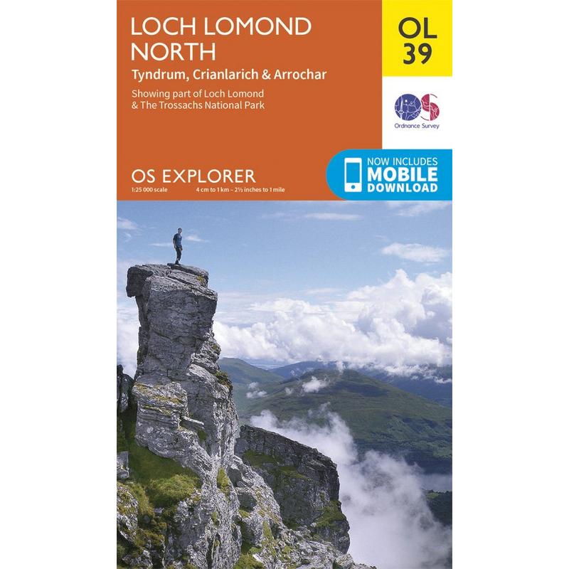 OS Explorer Map: Loch Lomond North OL39