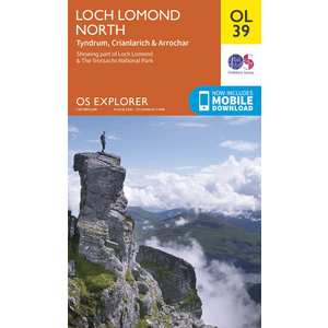 OS Explorer Map: Loch Lomond North OL39