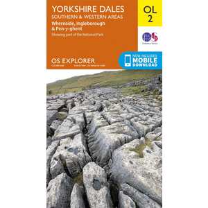 OS Explorer Map OL2 Yorkshire Dales - Southern & Western