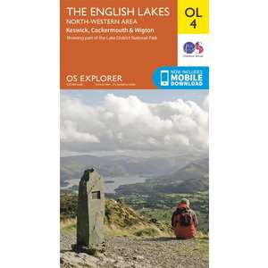 OS Explorer Map OL4 The English Lakes - North Western