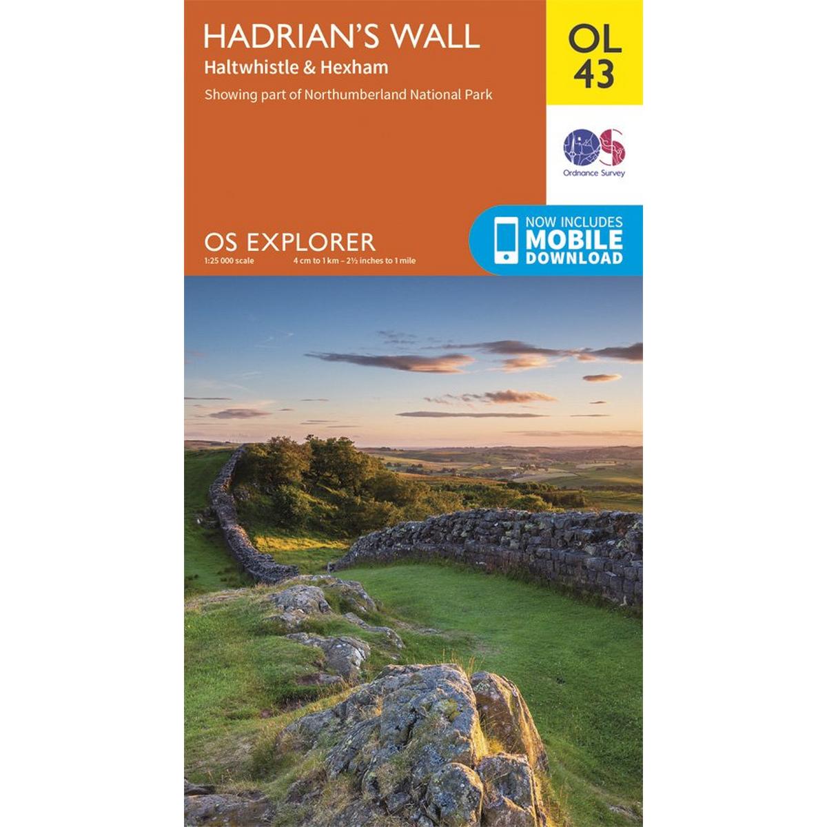 Ordnance Survey OS Explorer Map OL43 Hadrian's Wall