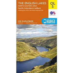 OS Explorer Map OL5 The English Lakes - North Eastern