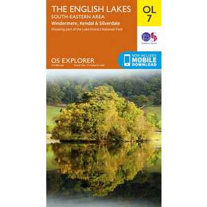 OS Explorer Map OL7 The English Lakes - South Eastern