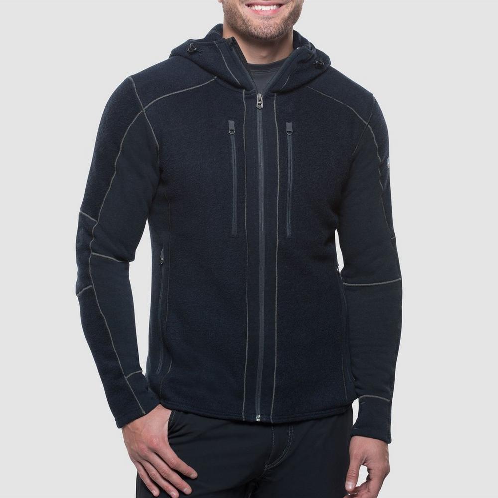 Kuhl Mens Interceptr Hoodie Full Zip - Mutiny Blue