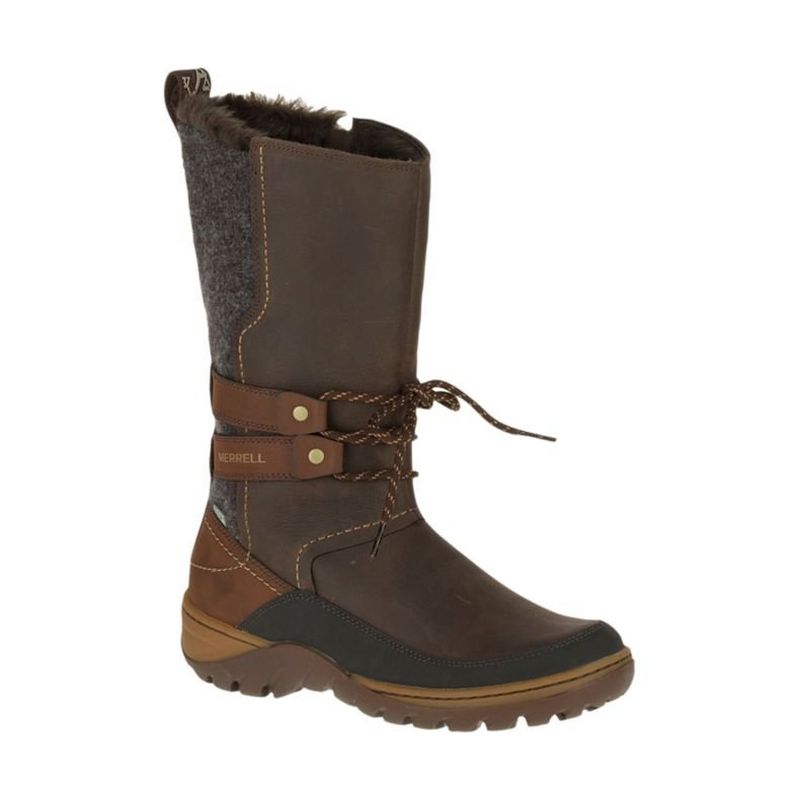 Women s Merrell Sylva Tall Waterproof Boot Warm Wear Tiso