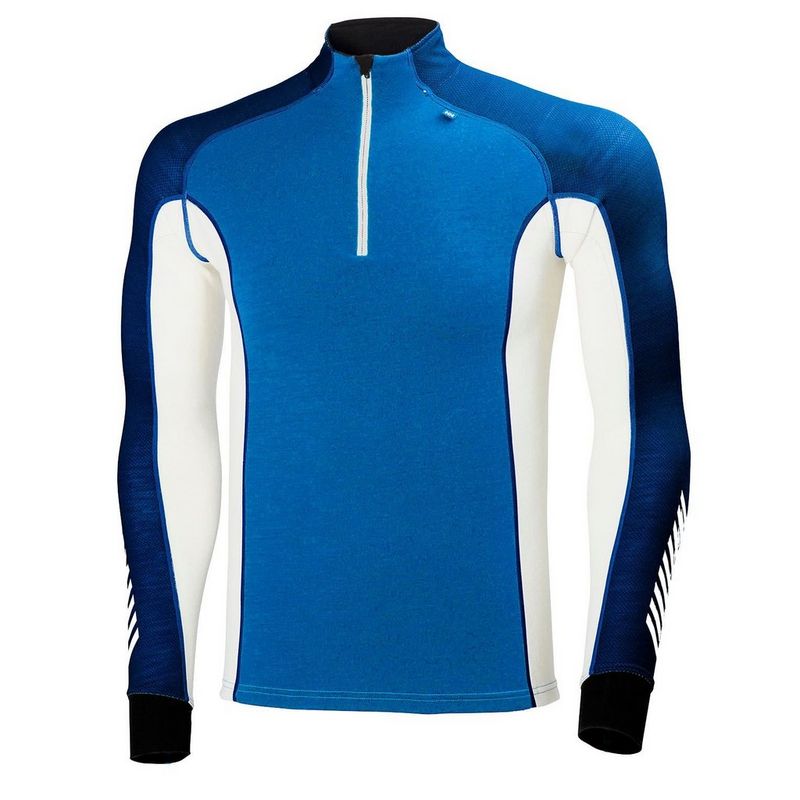 Men s Helly Hansen Warm Freeze Half Zip Racer Blue