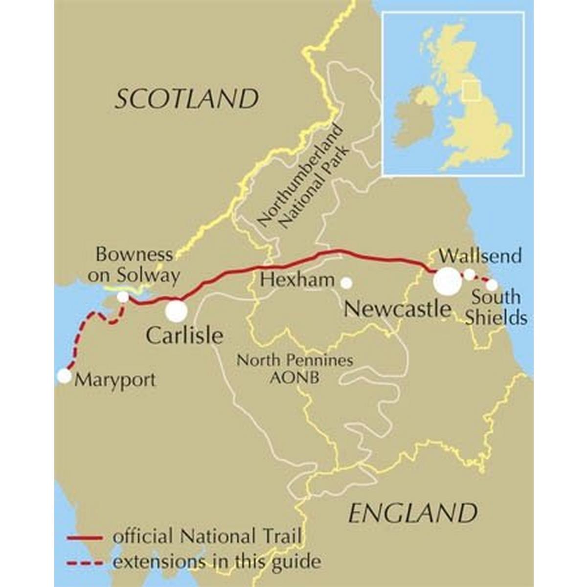 Cicerone Guide Book: Walking Hadrian's Wall Path: Mark Richards