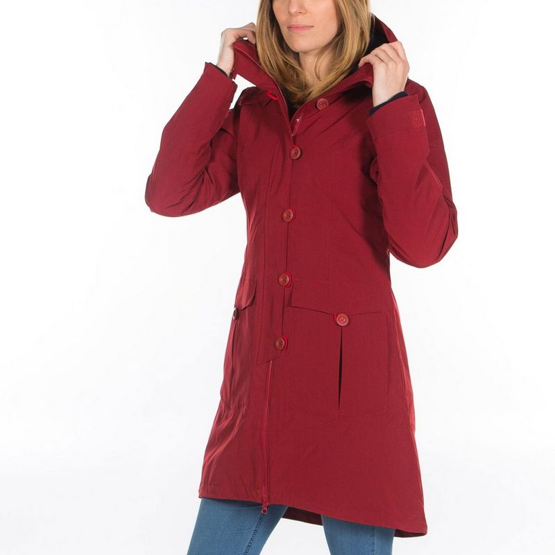 Bergans bjerke 3in1 lady coat burgundy hot sale