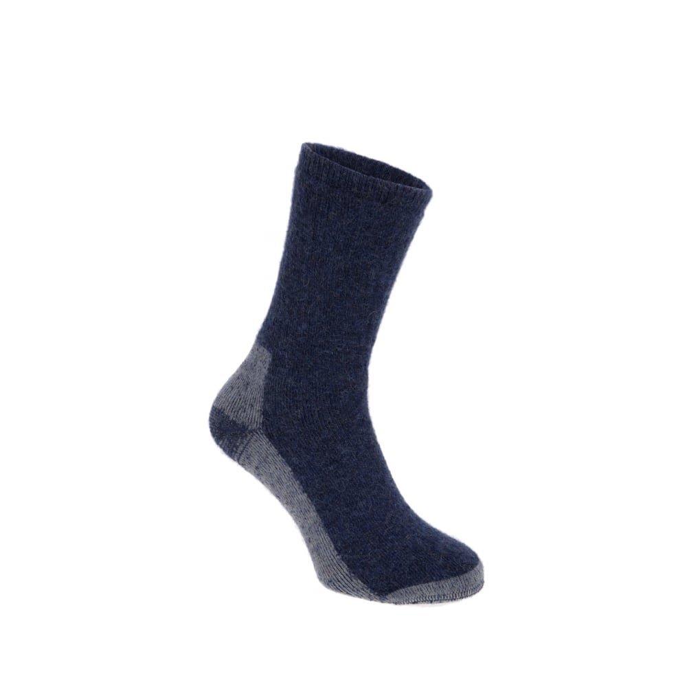 Vicuna Alpaca Hiker Sock - Blue