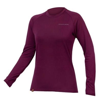 Endura Women's Baabaa Blend L/S Baselayer - Aubergine