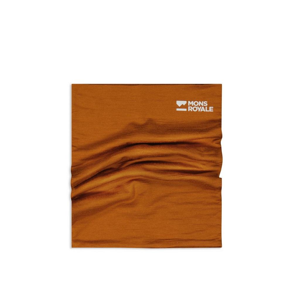 Mons Royale Double Up Merino Neckwarmer - Orange