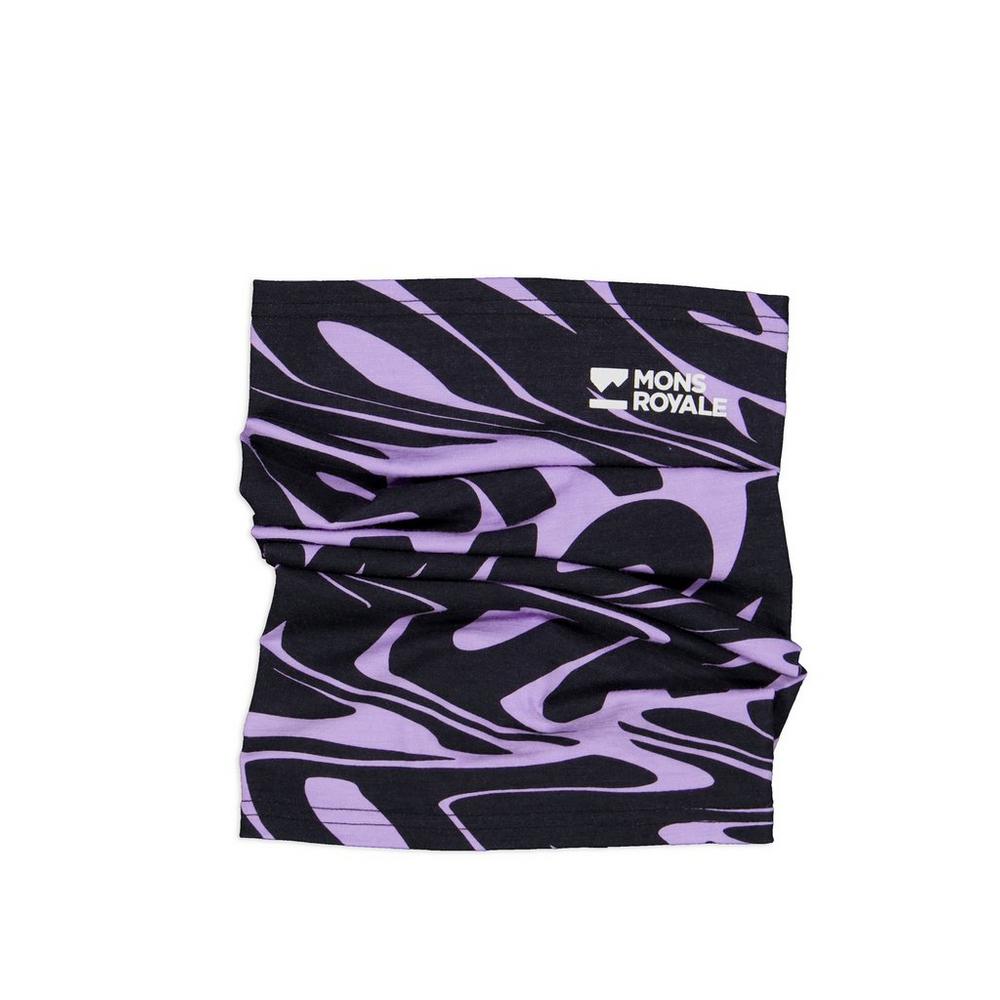 Mons Royale Women's Daily Dose Neckwarmer - Black / Purple