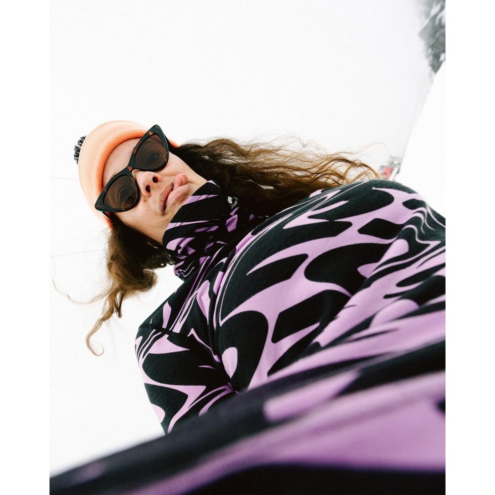 Mons Royale Women's Daily Dose Neckwarmer - Black / Purple