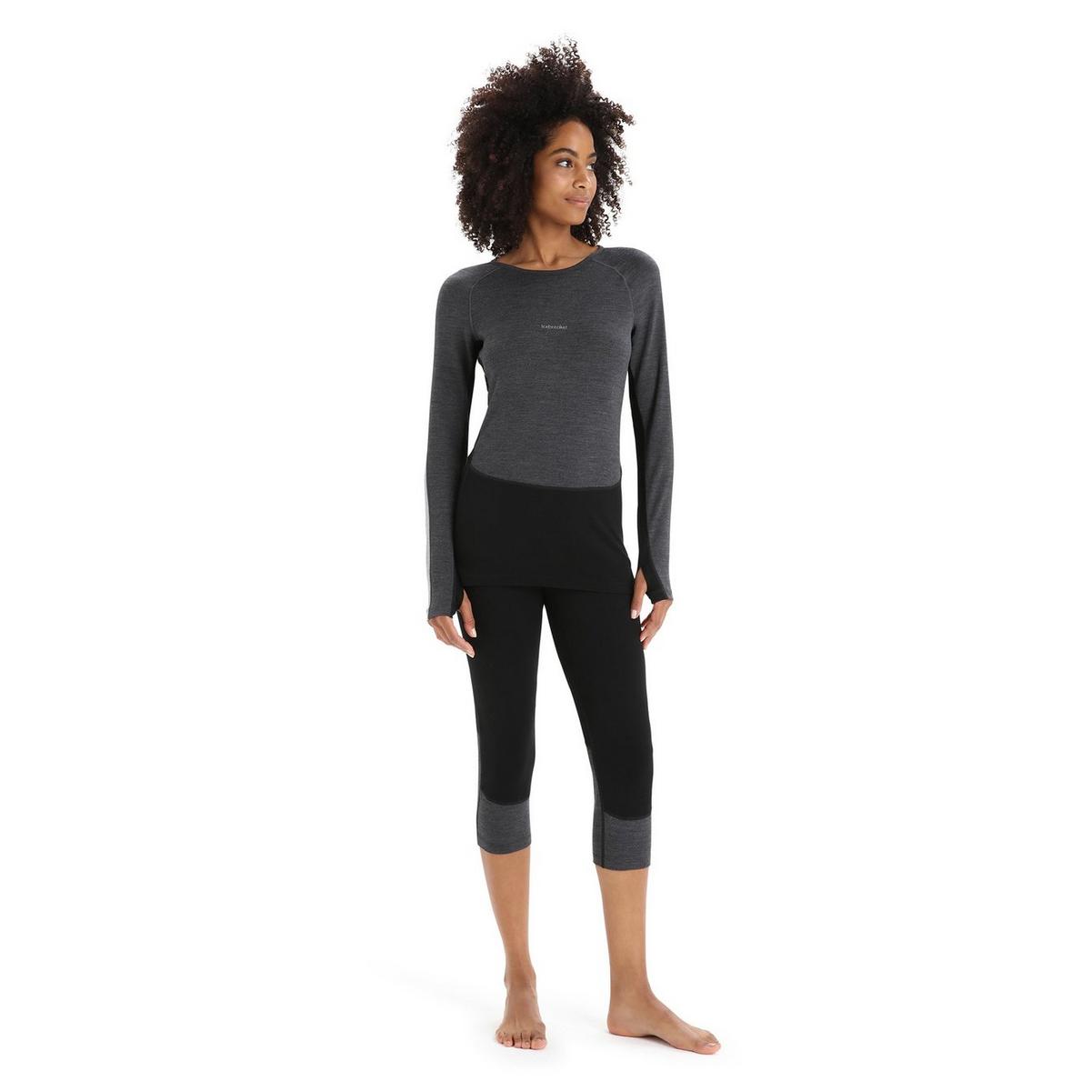 Icebreaker Women's 260 Zoneknit Merino Thermal Legless-  Black