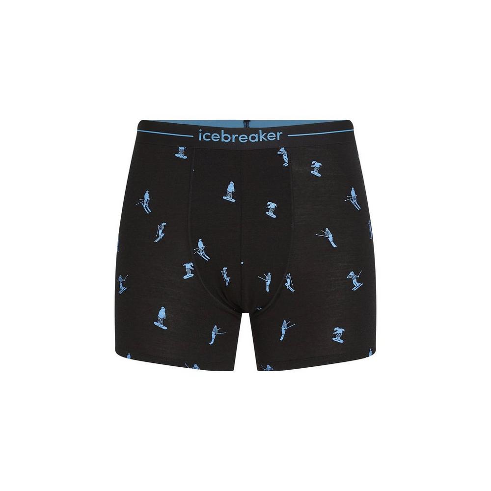 Icebreaker Men's 150 Anatomica Boxers - Ski Day / Black
