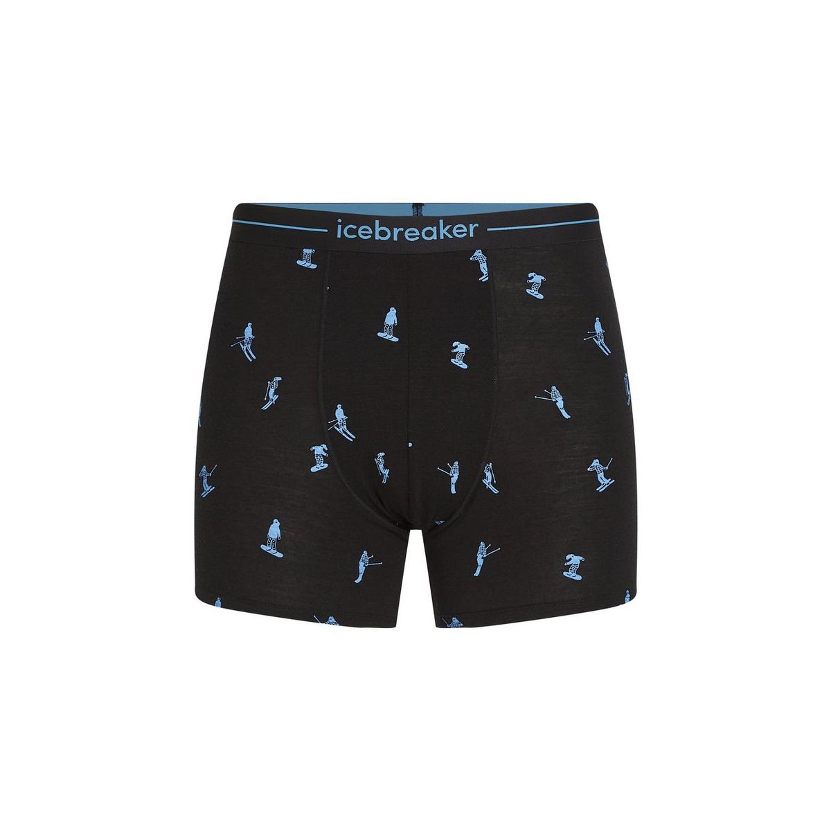 Icebreaker Men's 150 Anatomica Boxers - Ski Day / Black