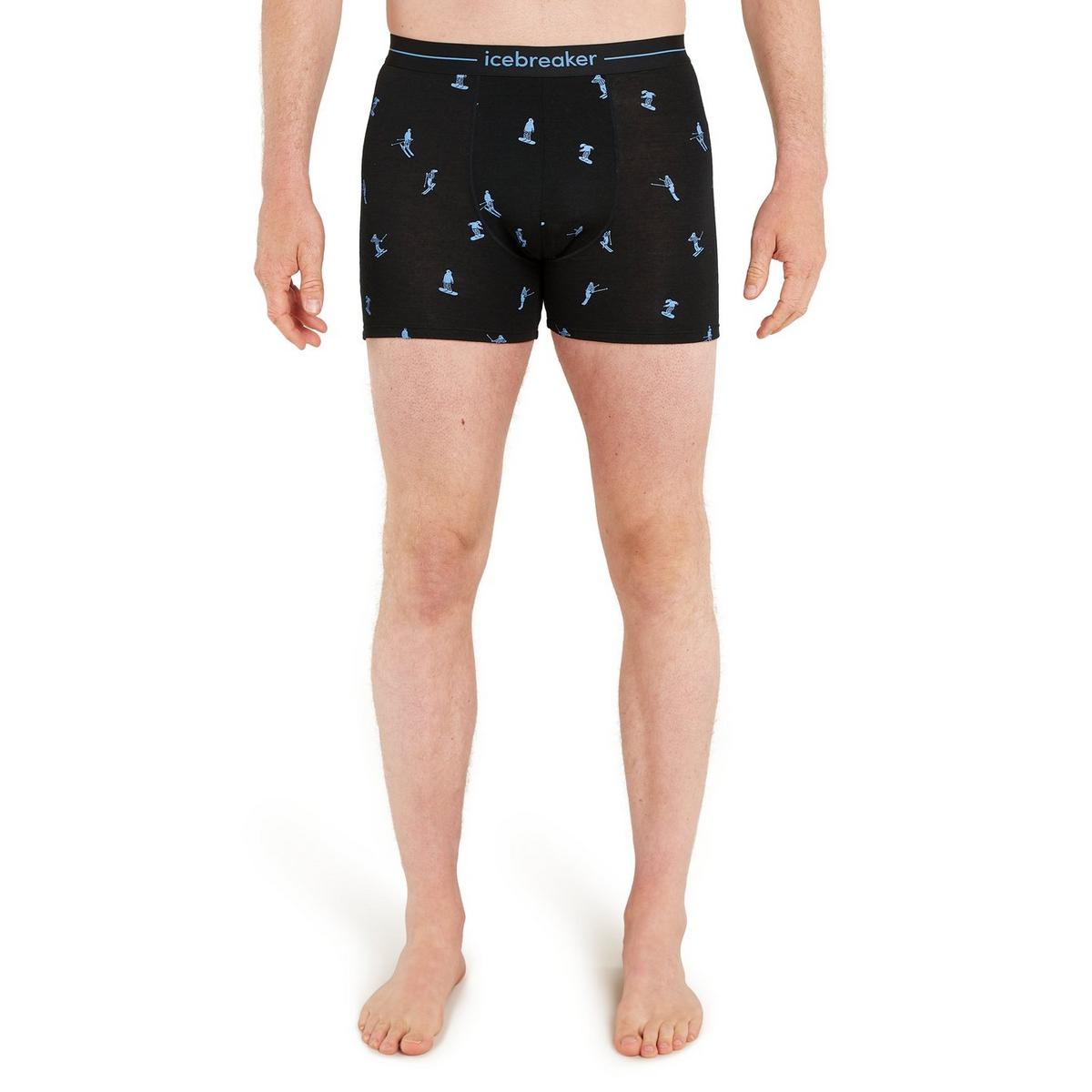 Icebreaker Men's 150 Anatomica Boxers - Ski Day / Black