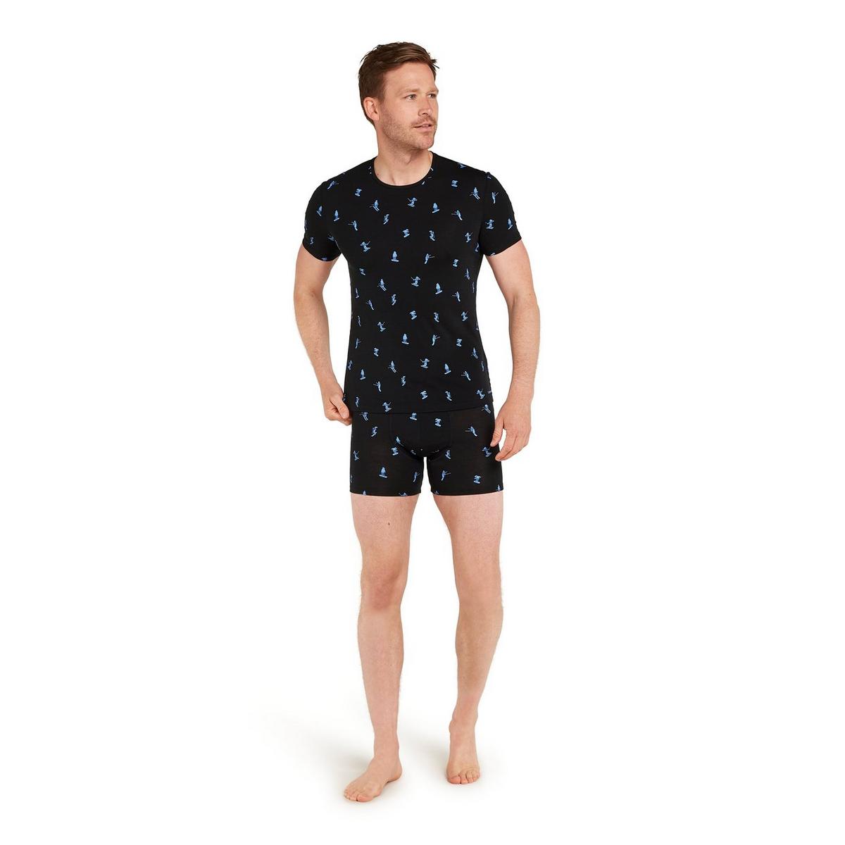 Icebreaker Men's 150 Anatomica Boxers - Ski Day / Black