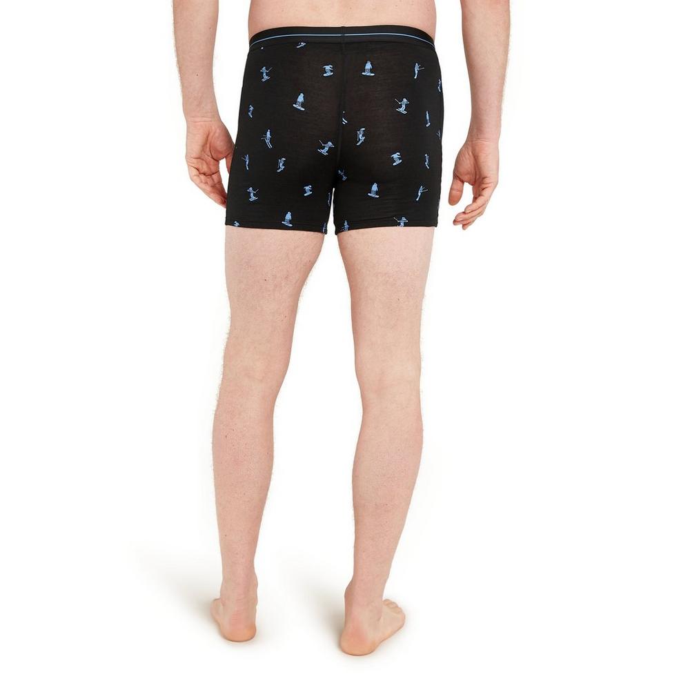 Icebreaker Men's 150 Anatomica Boxers - Ski Day / Black