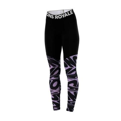 Mons Royale Women's Cascade 200 Leggings - Black / Purple