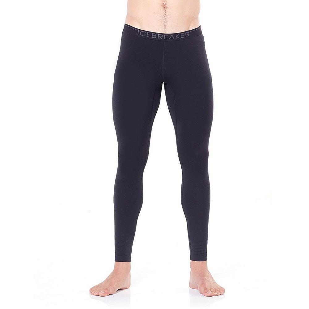 Icebreaker BASE LAYER Pants Men's 200 Oasis Leggings Black