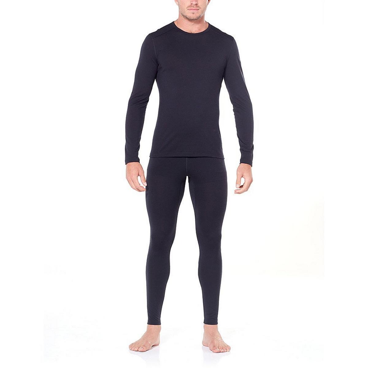 Icebreaker BASE LAYER Pants Men's 200 Oasis Leggings Black