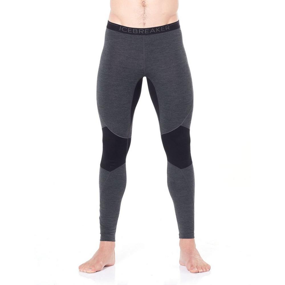 Icebreaker BASE LAYER Pant Men's 260 Zone Leggings Jet Heather/Black/Mineral