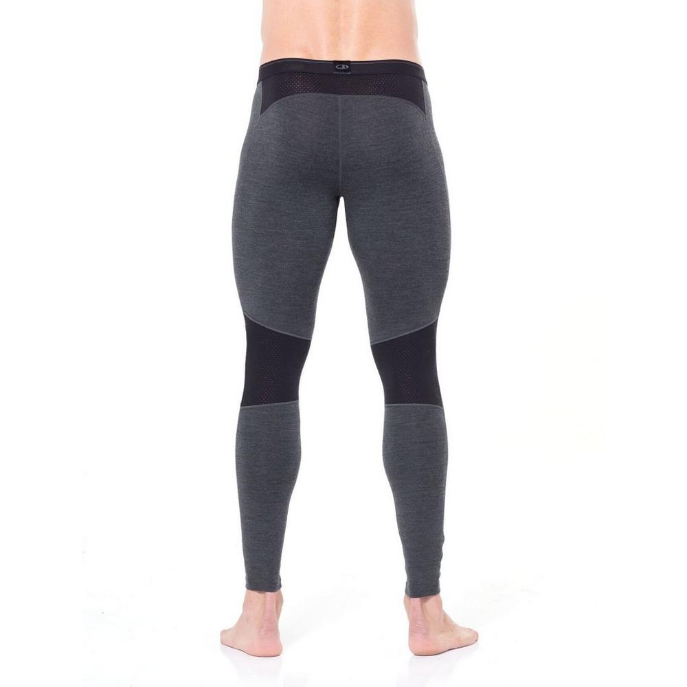 Icebreaker BASE LAYER Pant Men's 260 Zone Leggings Jet Heather/Black/Mineral