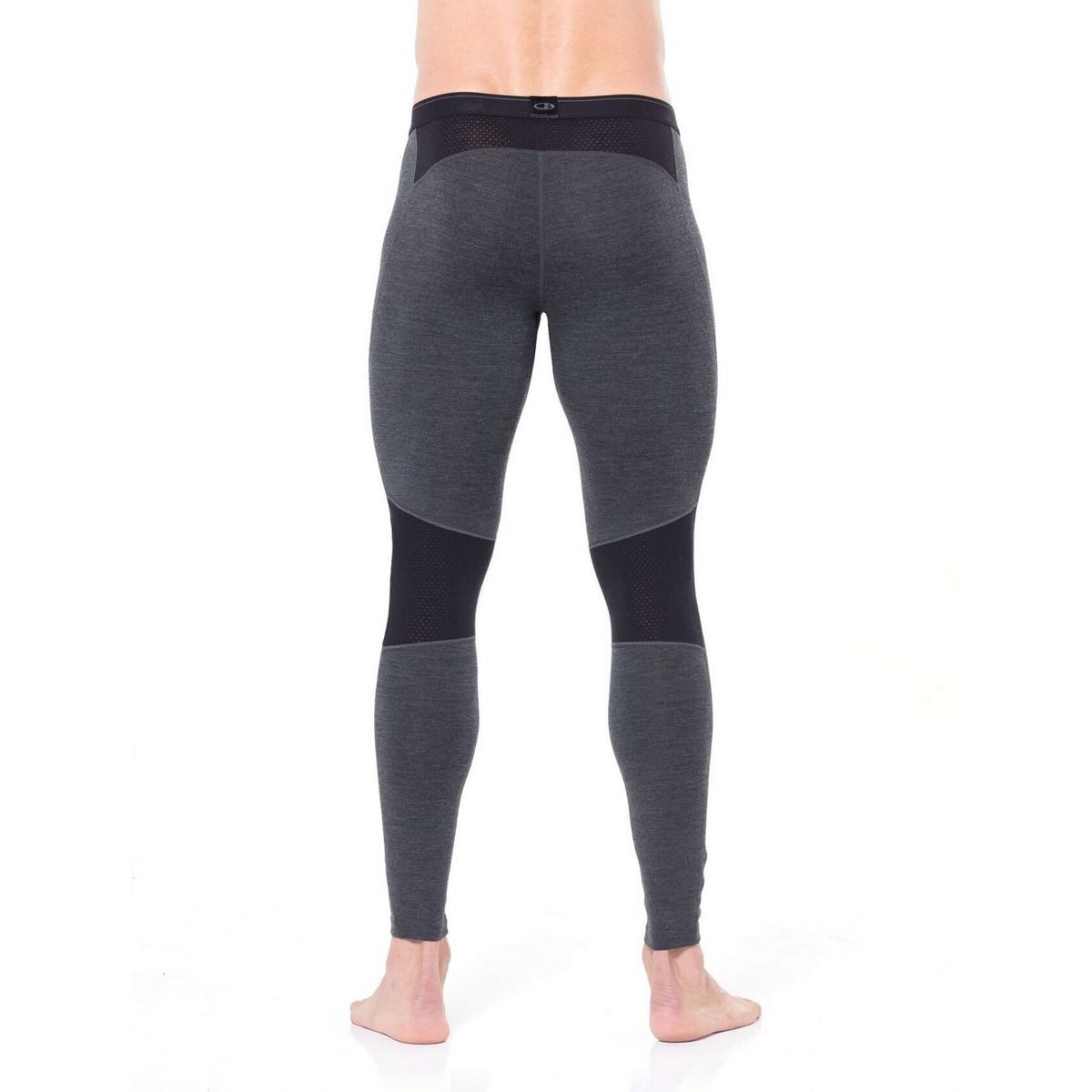 Icebreaker BASE LAYER Pant Men's 260 Zone Leggings Jet Heather/Black/Mineral