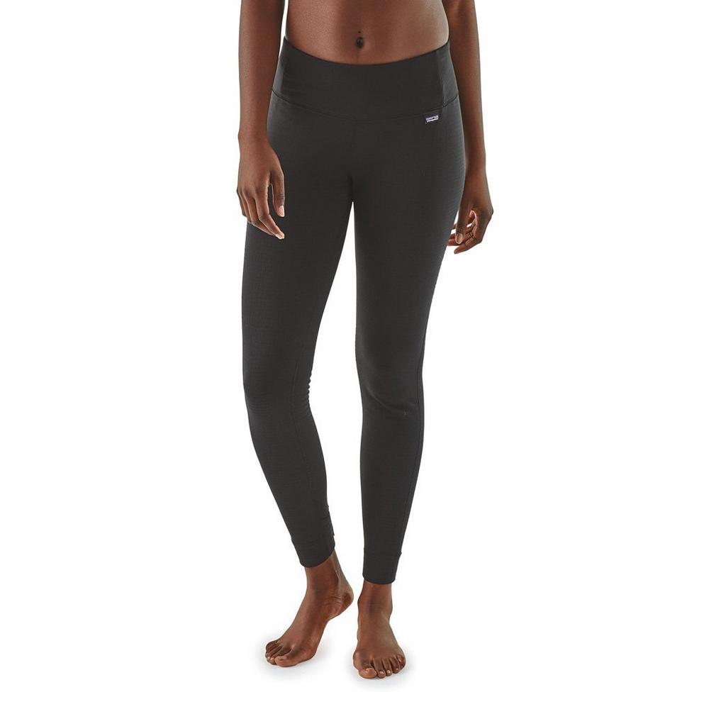 Patagonia BASE LAYER Pants Women's Capilene Thermal Weight Bottoms Black