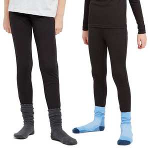 Kids' Thermal Base Layer Pants - Black