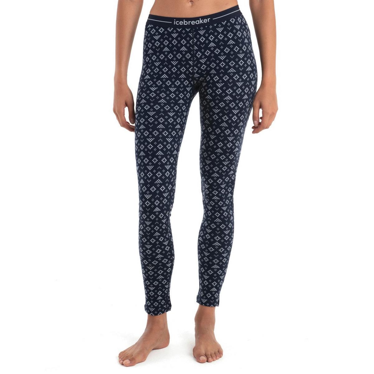 Icebreaker Women's 260 Vertex Legging - First Snow/Navy