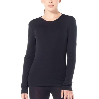 Icebreaker Women's 175 Everyday Long Sleeve Crewe - Black