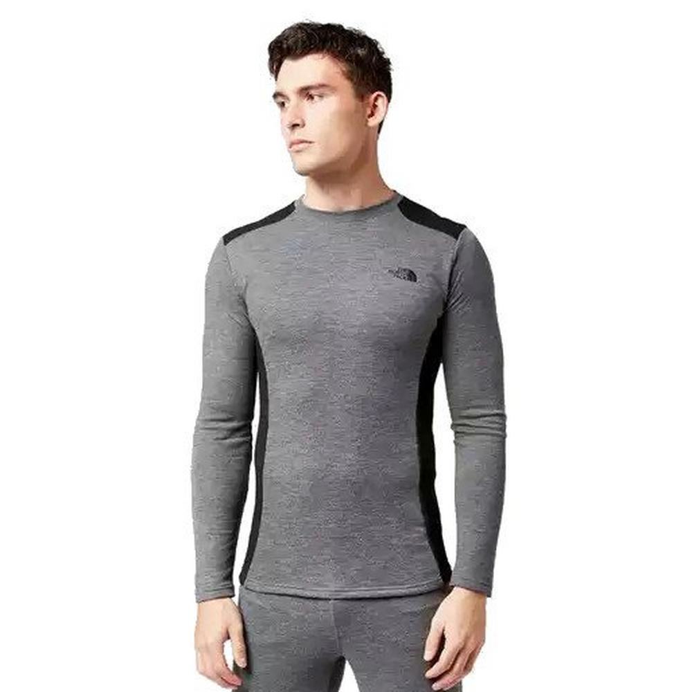 The North Face Men s Easy Long Sleeve Crew Neck Grey Heather