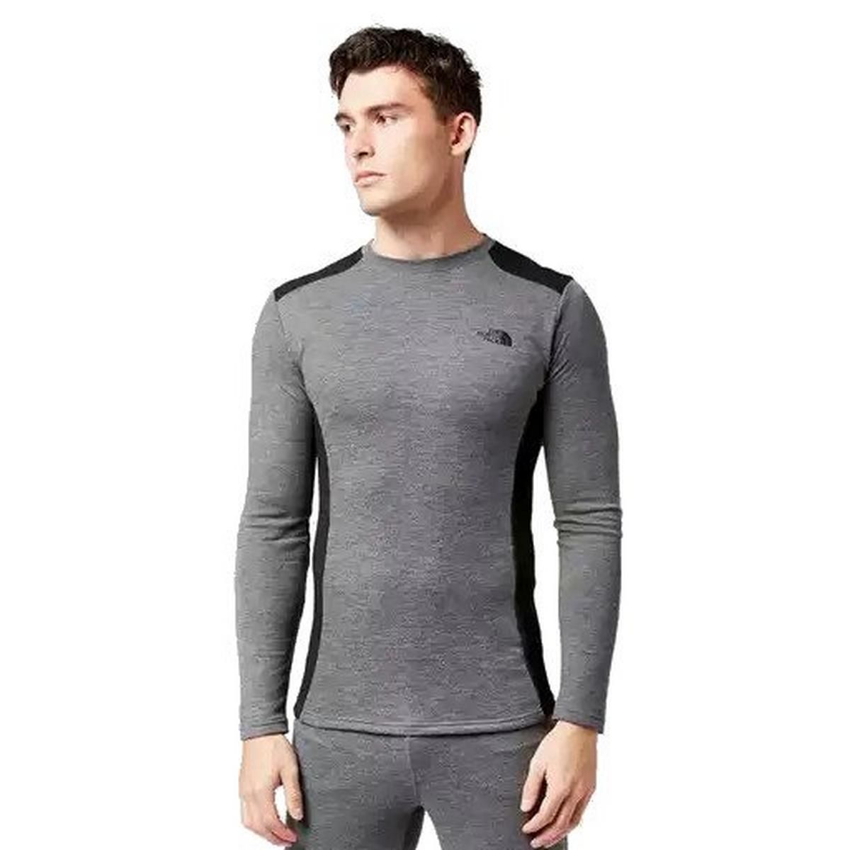 The North Face Men's Easy Long Sleeve Crew Neck - Grey Heather