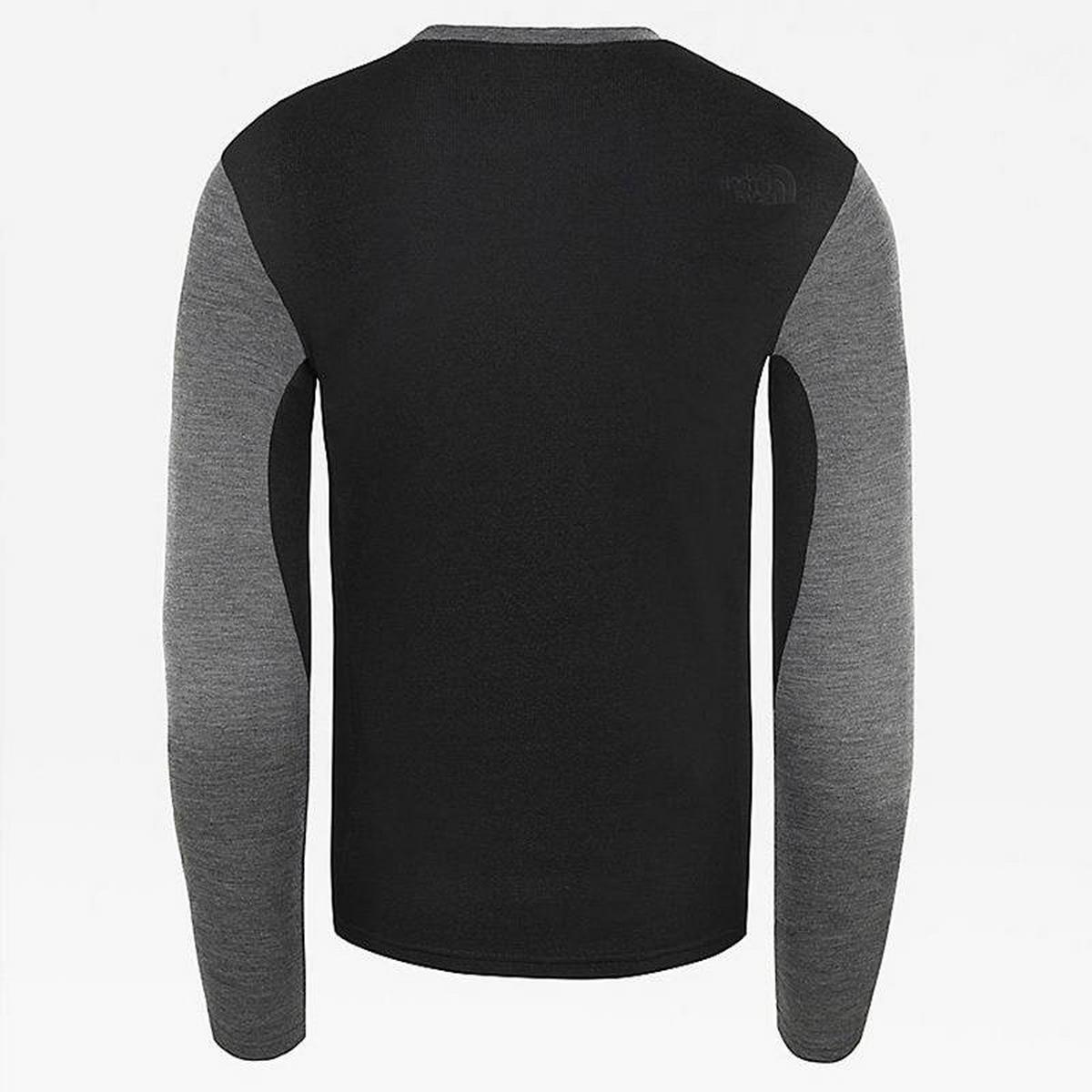 The North Face Men's Easy Long Sleeve Crew Neck - Grey Heather