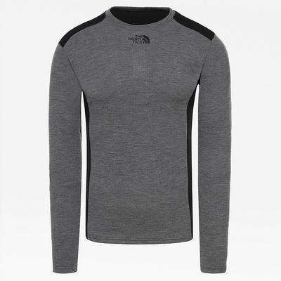 The North Face Men's Easy Long Sleeve Crew Neck - Grey