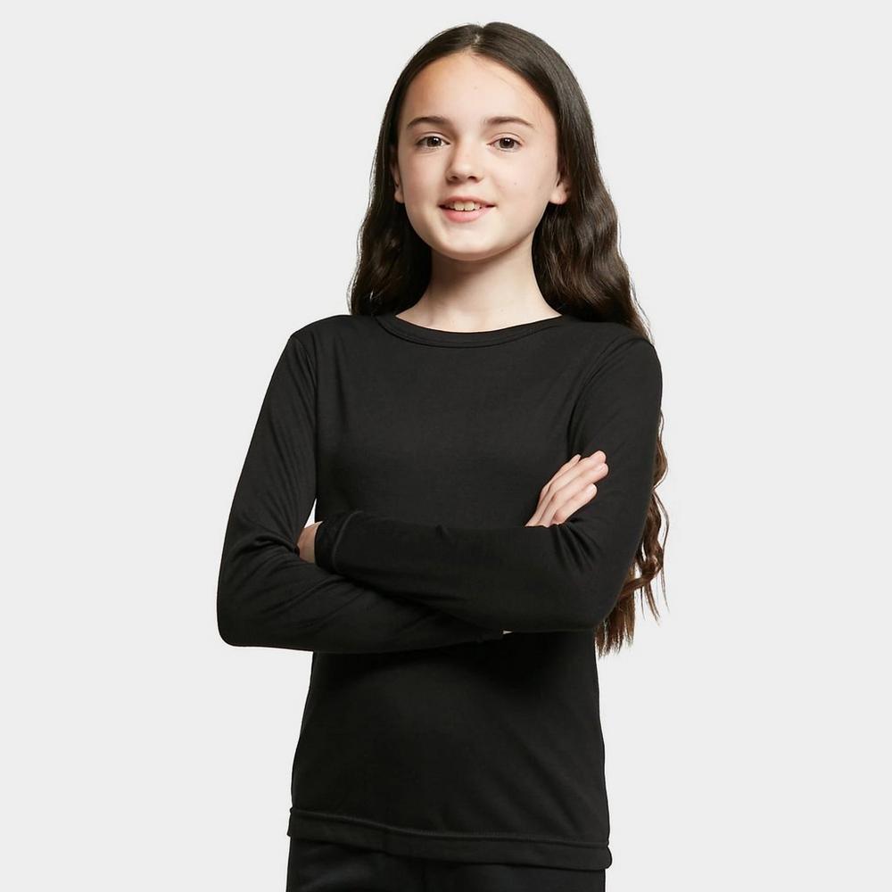 Peter Storm Kid's Long Sleeve Thermal Top - Black