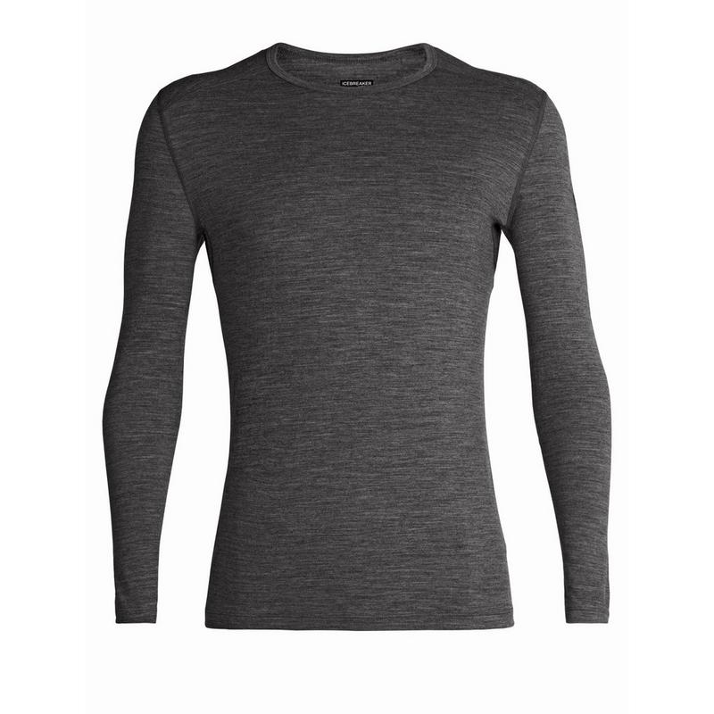 Men's Oasis LS Crewe Top - Gritstone Heather