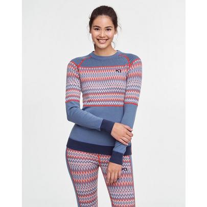 Kari Traa Women's Silja Wool Long Sleeve Top - Blue